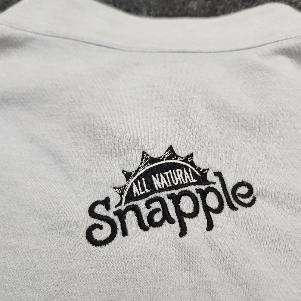Nike Men's XXL Light Gray Dri-FIT Victory Half-Zip Golf Pullover Snapple Logo